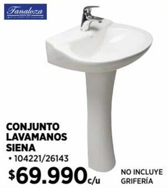 Construmart CONJUNTO LAVAMANOS SIENA oferta
