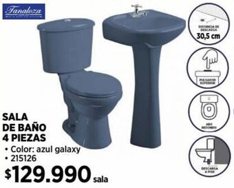 Construmart SALA DE BAÑO 4 PIEZAS oferta