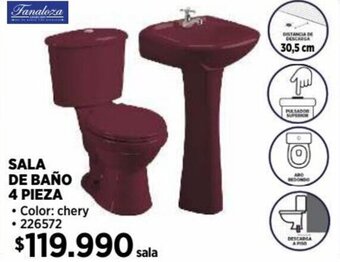 Construmart SALA DE BAÑO 4 PIEZA oferta