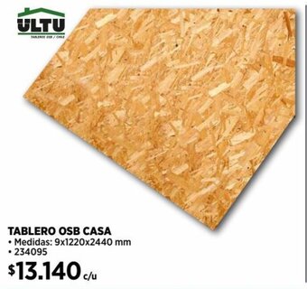 Construmart TABLERO OSB CASA 9x1220x2440 mm oferta