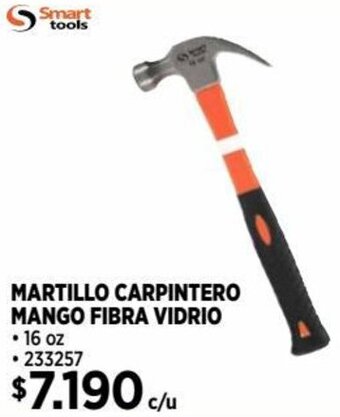 Construmart MARTILLO CARPINTERO MANGO FIBRA VIDRIO 16oz oferta