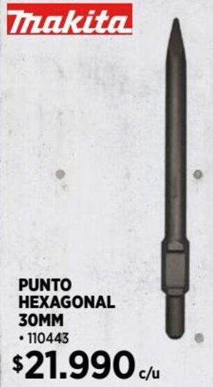 Construmart PUNTO HEXAGONAL 30MM oferta