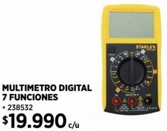 Construmart MULTIMETRO DIGITAL 7 FUNCIONES oferta