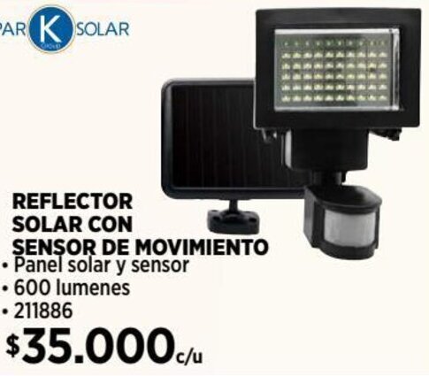Construmart REFLECTOR SOLAR CON SENSOR DE MOVIMIENTO oferta