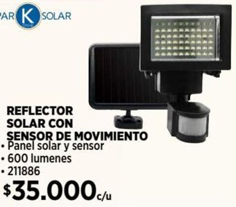 Construmart REFLECTOR SOLAR CON SENSOR DE MOVIMIENTO oferta