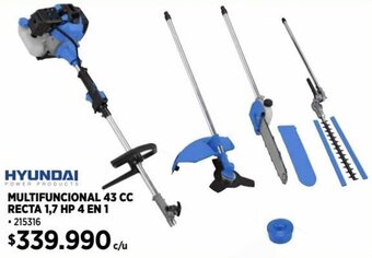 Construmart HYUNDAI MULTIFUNCIONAL 43 CC RECTA 1,7 HP 4 EN 1 oferta