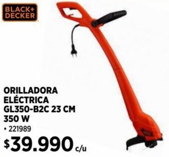 Construmart BLACK+ DECKER ORILLADORA ELÉCTRICA GL350-B2C 23 CM 350w oferta