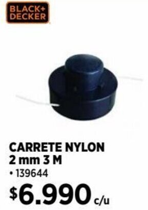 Construmart BLACK+ DECKER CARRETE NYLON 2 mm 3 M oferta