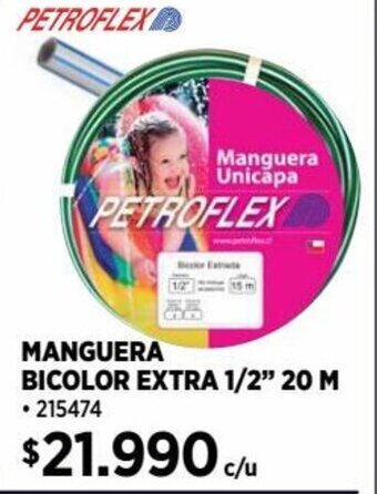 Construmart MANGUERA BICOLOR EXTRA 1/2" 20 M oferta