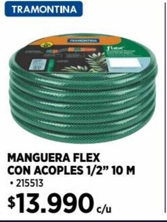 Construmart MANGUERA FLEX CON ACOPLES 1/2" 10 M oferta