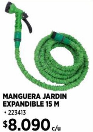 Construmart MANGUERA JARDIN EXPANDIBLE 15 M oferta