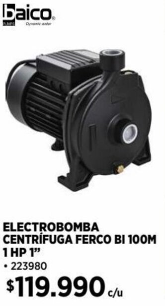 Construmart ELECTROBOMBA CENTRIFUGA FERCO BI 100M 1HP 1" oferta