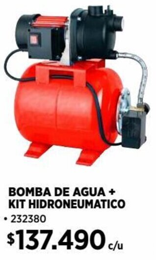 Construmart BOMBA DE AGUA + KIT HIDRONEUMATICO oferta