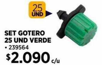 Construmart SET GOTERO 25 UND VERDE oferta