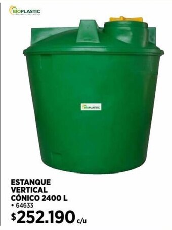 Construmart ESTANQUE VERTICAL CÓNICO 2400L oferta
