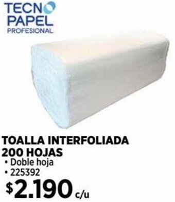 Construmart TOALLA INTERFOLIADA 200 HOJAS oferta