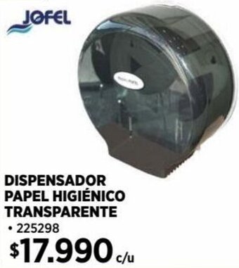 Construmart DISPENSADOR PAPEL HIGIÉNICO TRANSPARENTE oferta