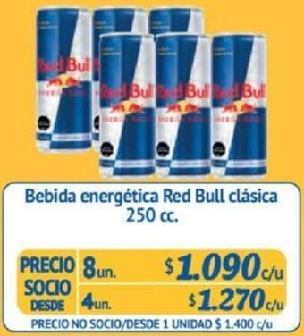 Alvi Bebida energética Red Bull clásica 250 cc x 8un oferta