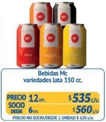 Alvi Bebidas Mc variedades lata 350 cc x 12un oferta