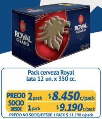 Alvi Pack cerveza Royal lata 12 un.x 350 cc x 2pack oferta