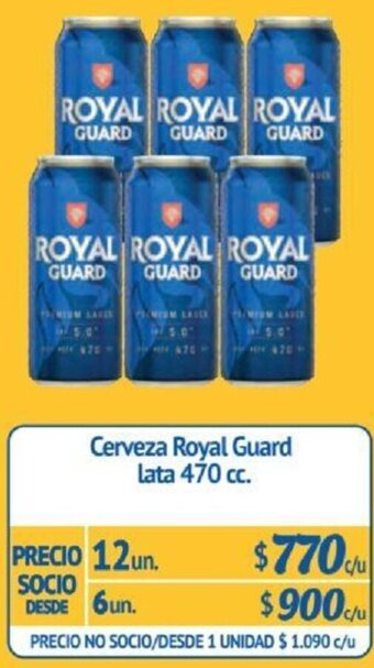 Alvi Cerveza Royal Guard Lata 470 cc x 12un oferta