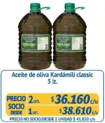 Alvi Aceite de oliva Kardámili classic 5 lt x 2un oferta