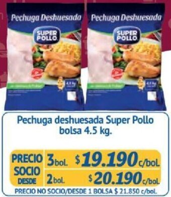 Alvi Pechuga deshuesada Super Pollo bolsa 4.5 kg x 3bol oferta