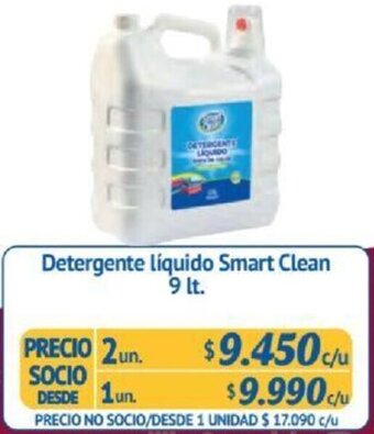 Alvi Detergente líquido Smart Clean 9 lt x 2un oferta