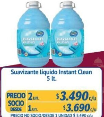 Alvi Suavizante líquido Instant Clean 5 lt x 2un oferta