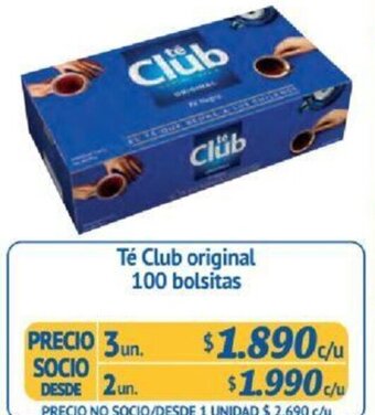 Alvi Té Club original 100 bolsitas x 3un oferta