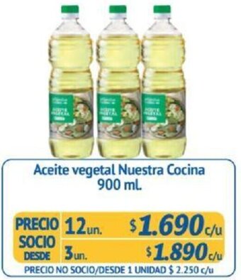 Alvi Aceite vegetal Nuestra Cocina 900 ml x 12un oferta
