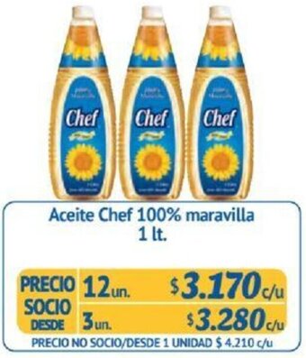 Alvi Aceite Chef 100% maravilla 1 lt x 12un oferta