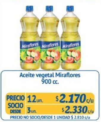 Alvi Aceite vegetal Miraflores 900 cc x 12un oferta