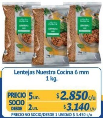 Alvi Lentejas Nuestra Cocina 6 mm 1 kg x 5un oferta