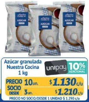Alvi Azúcar granulada Nuestra Cocina 1kg x 10un oferta