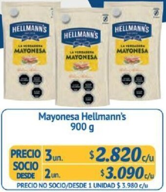 Alvi Mayonesa Hellmann's 900g x 3un oferta