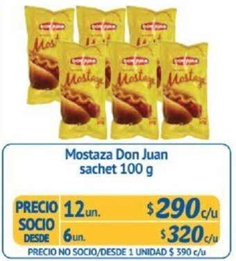 Alvi Mostaza Don Juan sachet 100g x 12un oferta