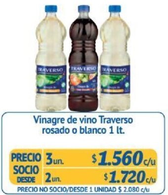 Alvi Vinagre de vino Traverso 1 lt x 3un oferta