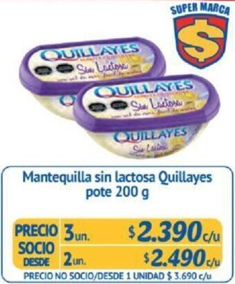 Alvi Mantequilla sin lactosa Quillayes 200g x 3un oferta