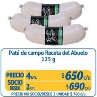 Alvi Paté de campo Receta del Abuelo 125g x 4un oferta