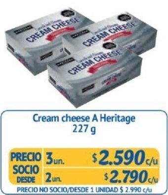 Alvi Cream cheese A Heritage 227g x 3un oferta