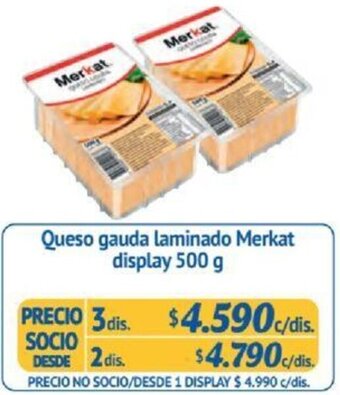 Alvi Queso gauda laminado Merkat 500g x 3dis oferta