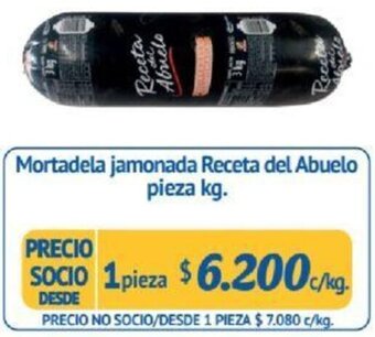 Alvi Mortadela jamonada Receta del Abuelo 1 pieza x kg oferta