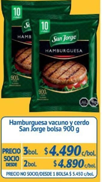 Alvi Hamburguesa vacuno y cerdo San Jorge bolsa 900g x 3bol oferta