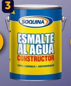 Construmart Esmalte al agua soquina oferta