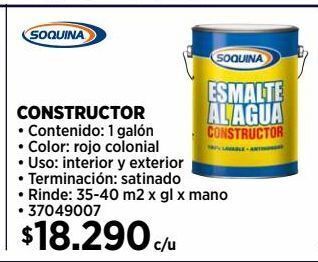 Construmart Esmalte al agua constructor soquina oferta