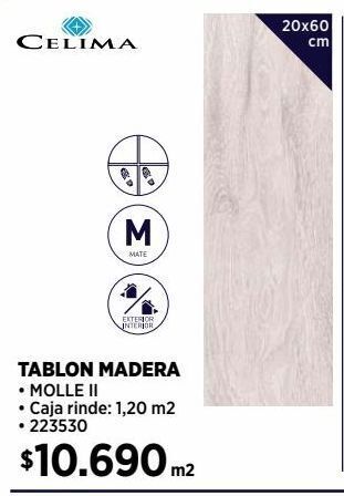 Construmart Tablon madera celima oferta
