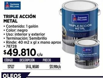 Construmart Triple acción metal oferta