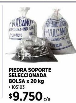 Construmart Piedra soporte vulcano oferta