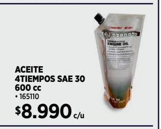 Construmart Aceite de mezcla 4 tiempos 600 cc oferta